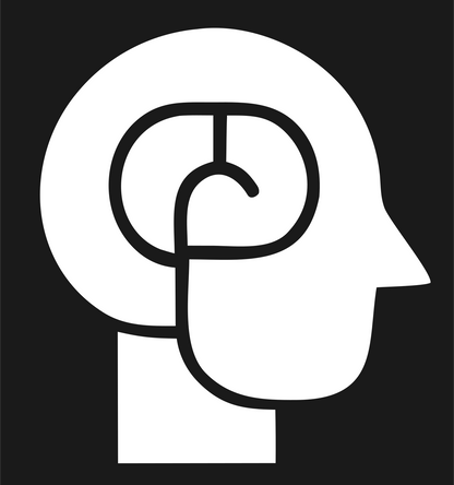 Head Brain Pictogram Logo #1a1a1a/#ffffff