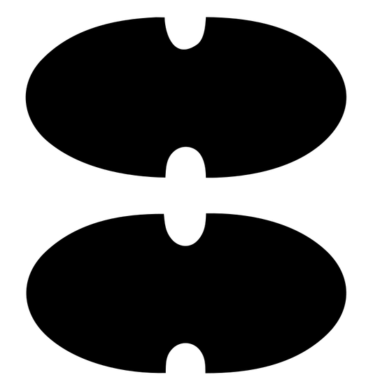Double Oval Brain Pictogram Logo