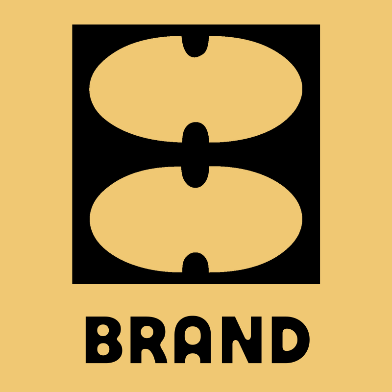 Double Oval Brain Pictogram Logo preview