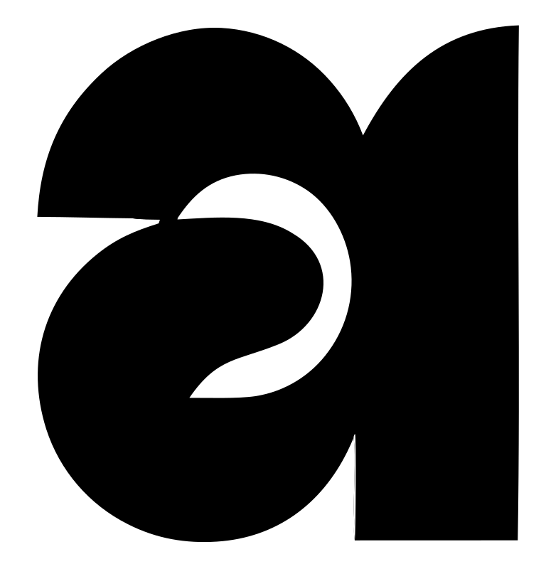 Letter A Brain Pictogram Logo