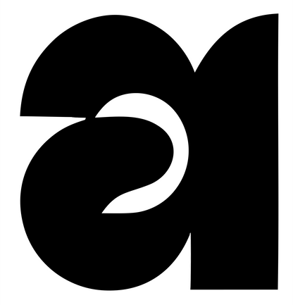 Letter A Brain Pictogram Logo #ffffff/#000000