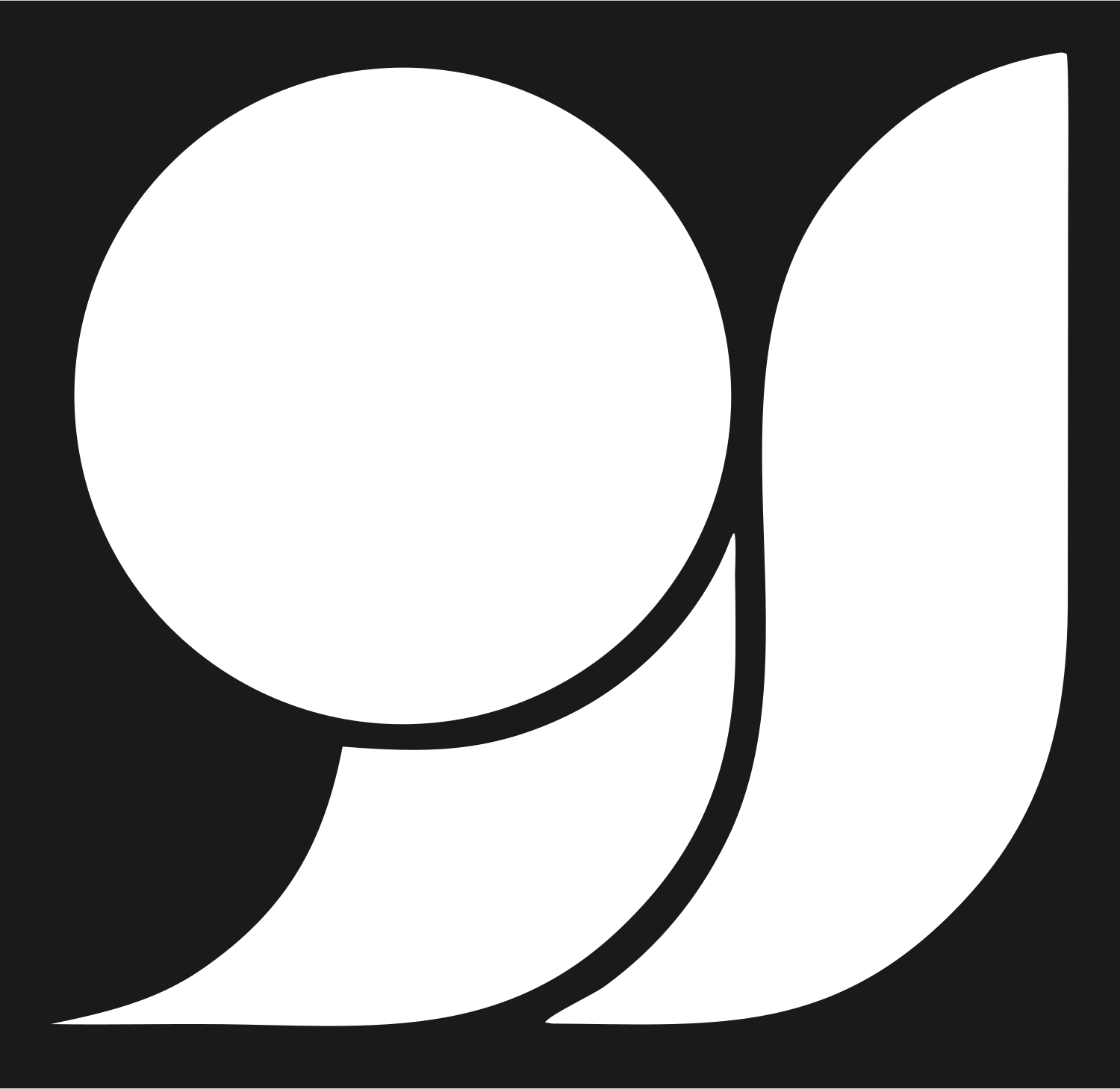 Quotation Mark Brain Logo #1a1a1a/#ffffff