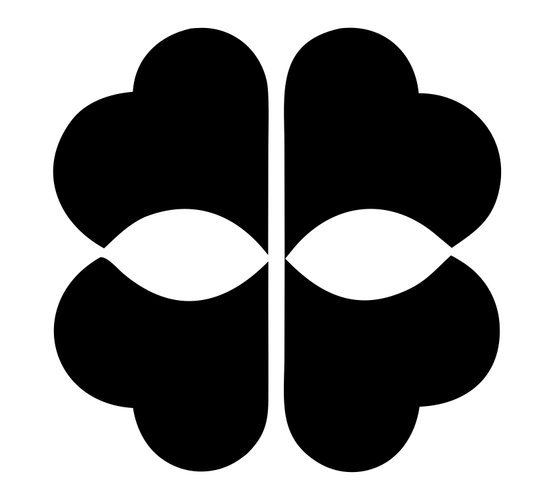 Four-Leaf Brain Pictogram Logo