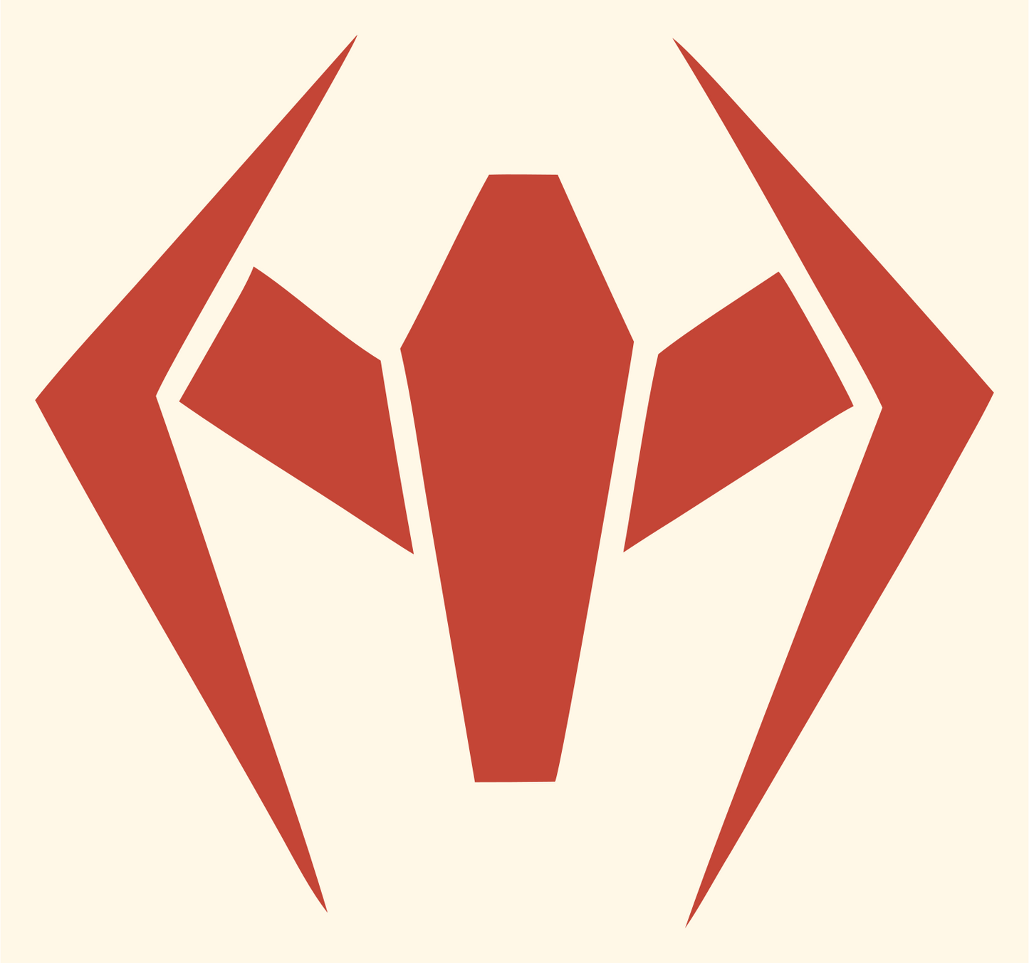 Industrial Spider Drone Logo #fff8e7/#c44536