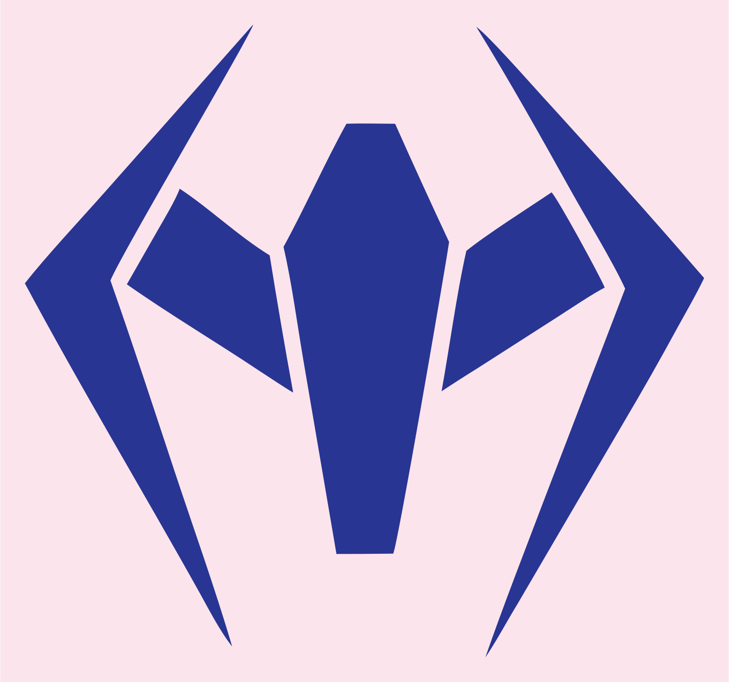 Industrial Spider Drone Logo #fce4ec/#283593