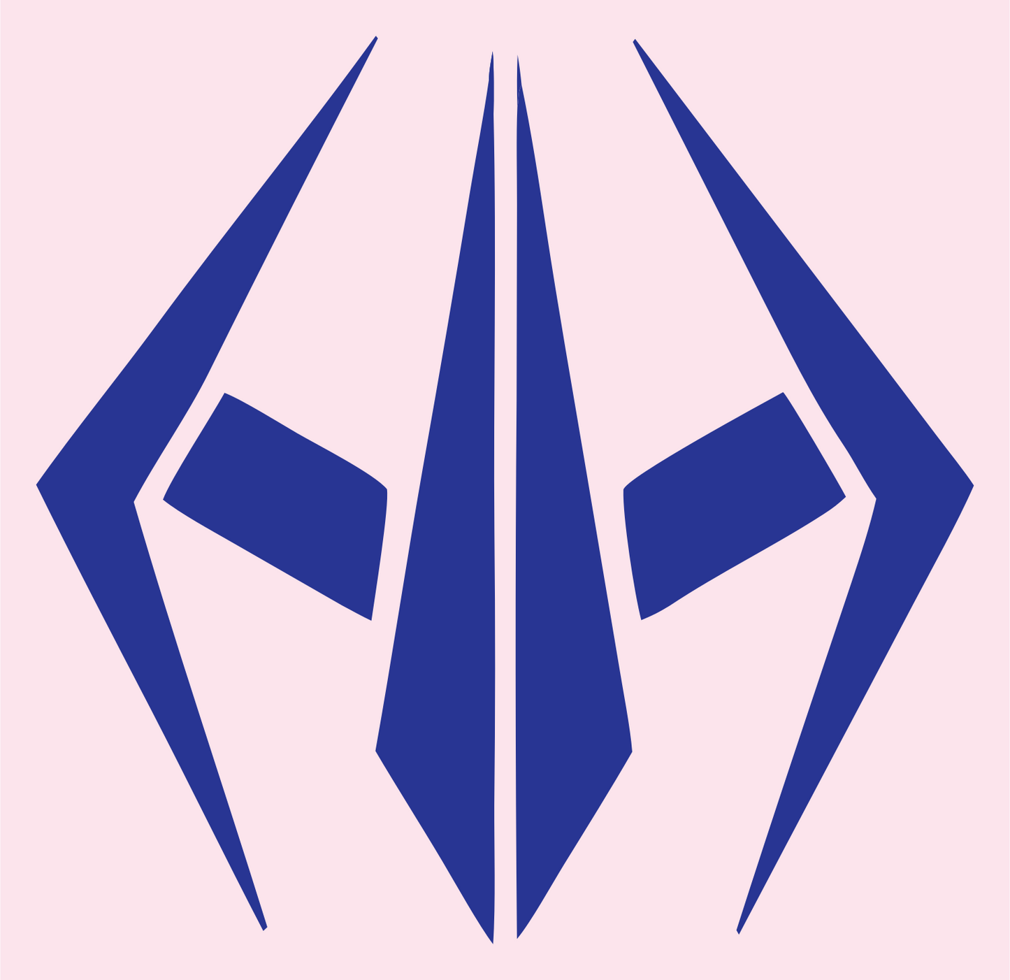 Angular Drone Emblem Logo #fce4ec/#283593