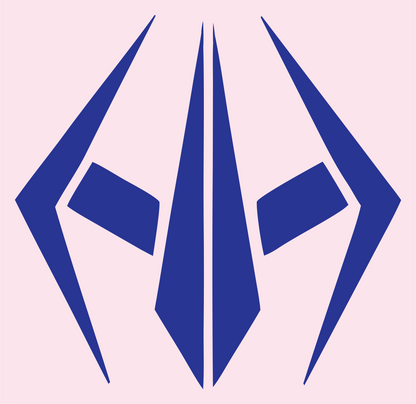 Angular Drone Emblem Logo #fce4ec/#283593