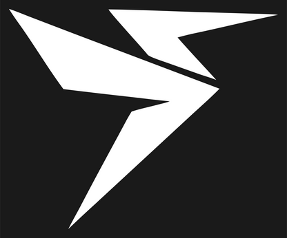 Sharp Lightning Bolt Drone Logo #1a1a1a/#ffffff