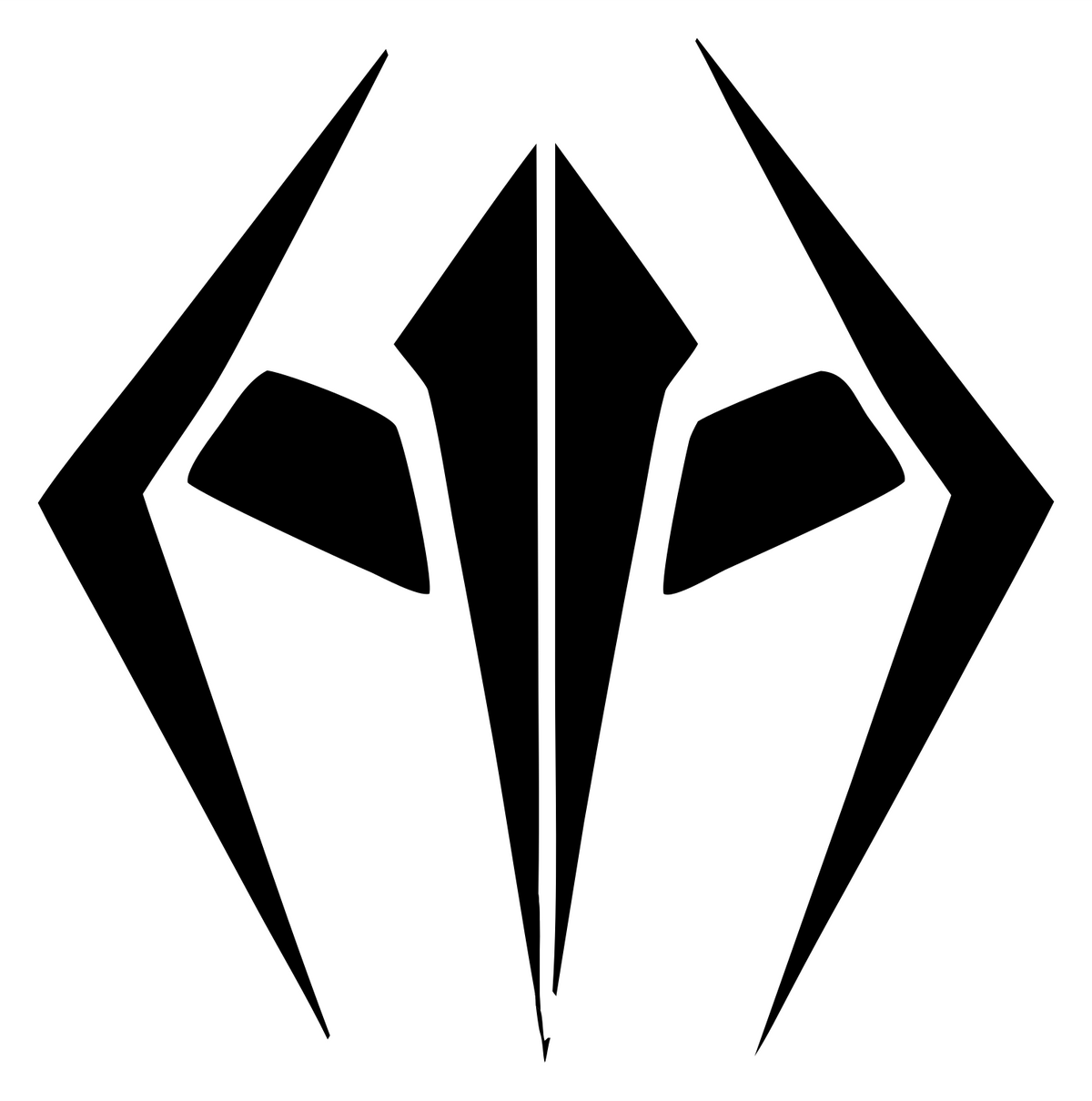 Spider Fang Drone Logo #ffffff/#000000