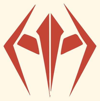 Spider Fang Drone Logo #fff8e7/#c44536