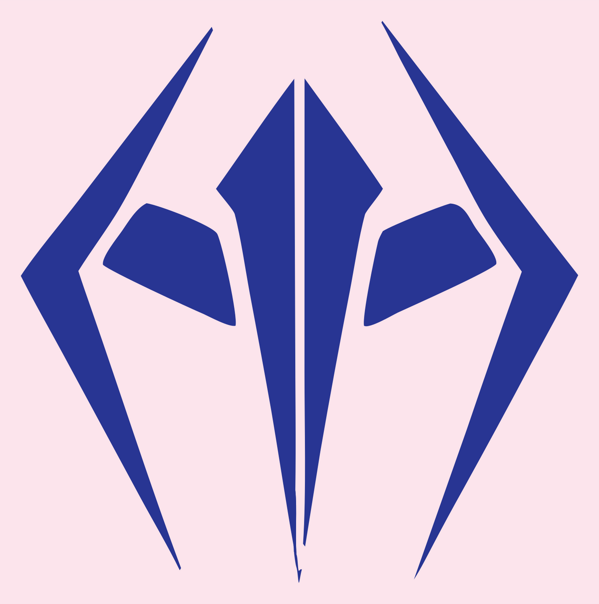 Spider Fang Drone Logo #fce4ec/#283593