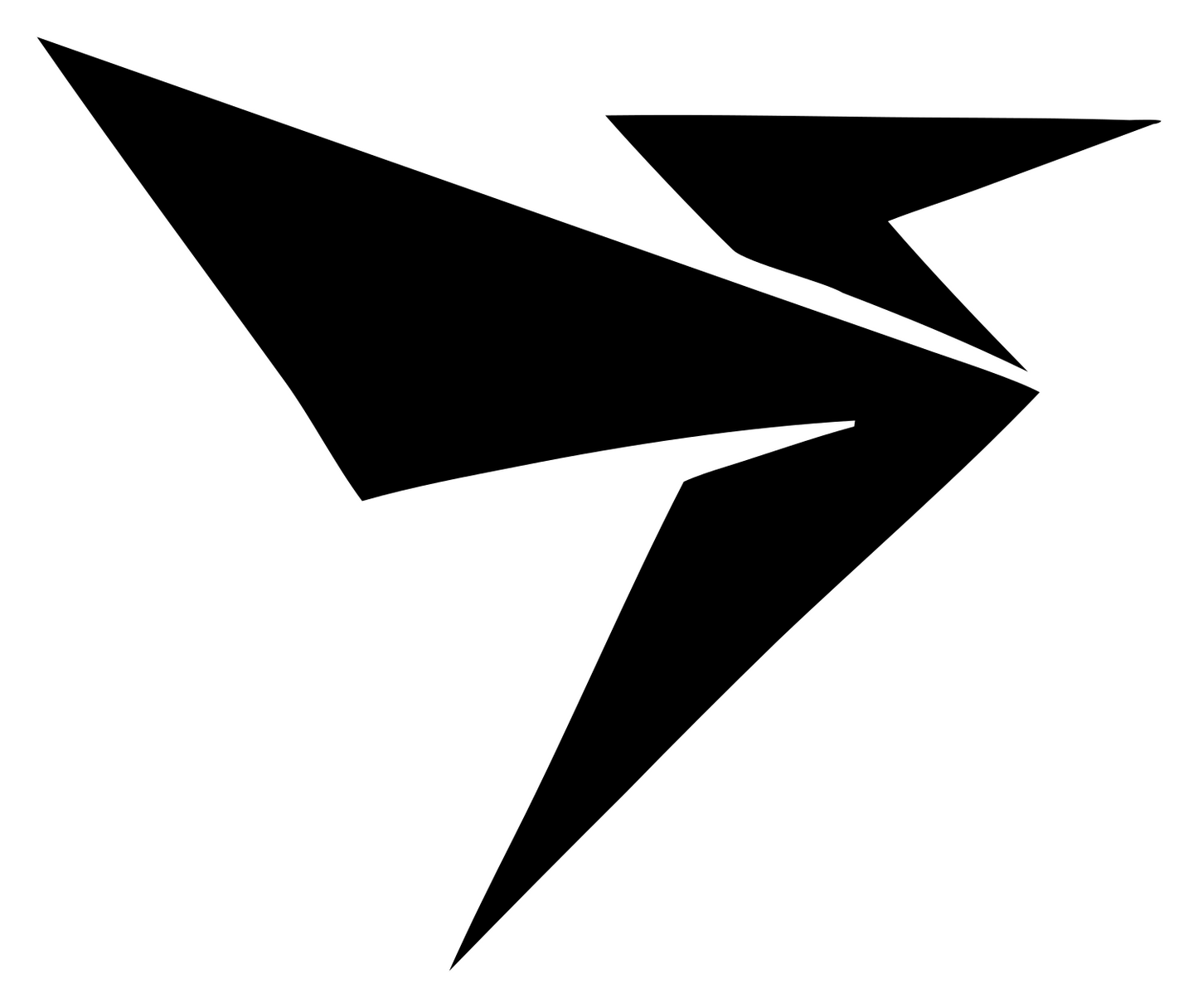 Sharp Wing Drone Logo #ffffff/#000000