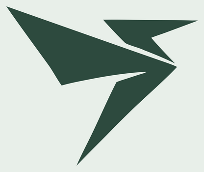 Sharp Wing Drone Logo #e8efe9/#2d4a3e