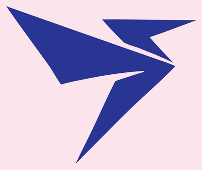 Sharp Wing Drone Logo #fce4ec/#283593