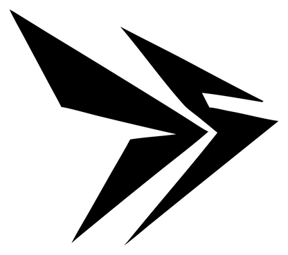 Dart Arrow Flight Logo #ffffff/#000000