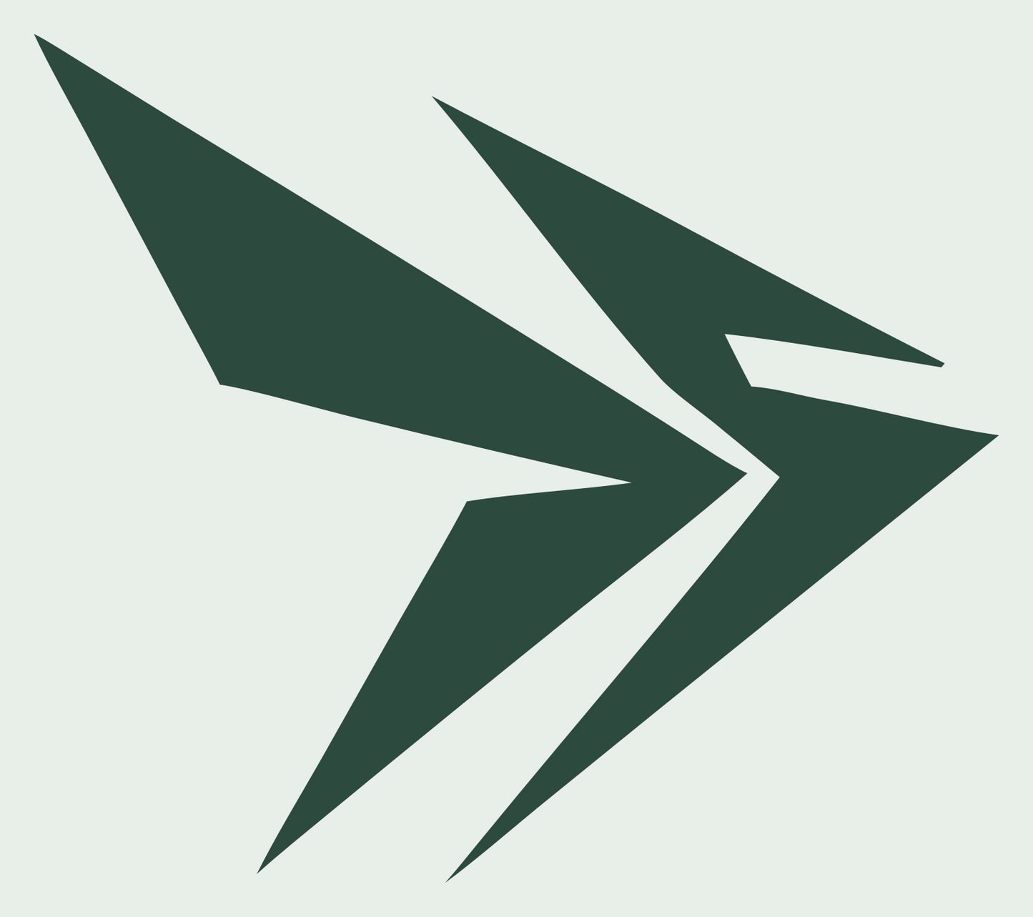 Dart Arrow Flight Logo #e8efe9/#2d4a3e