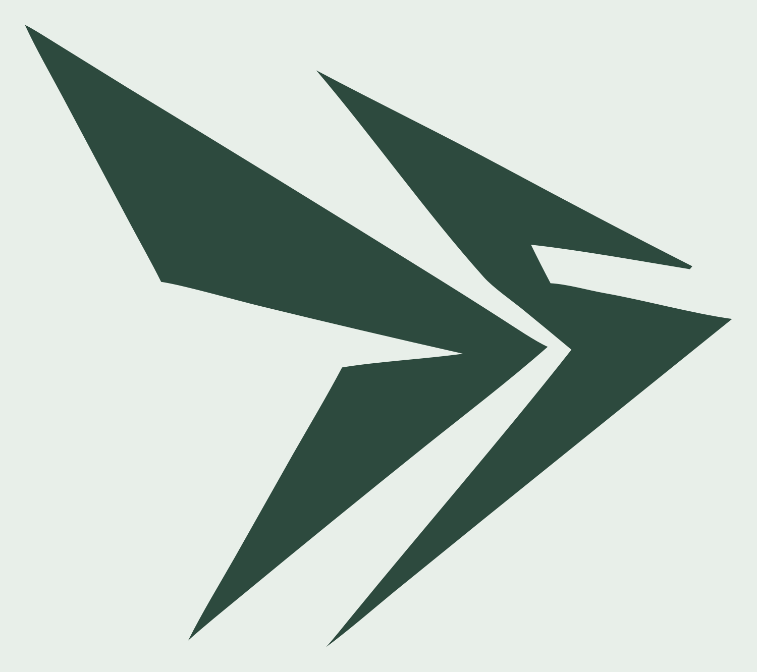Dart Arrow Flight Logo #e8efe9/#2d4a3e