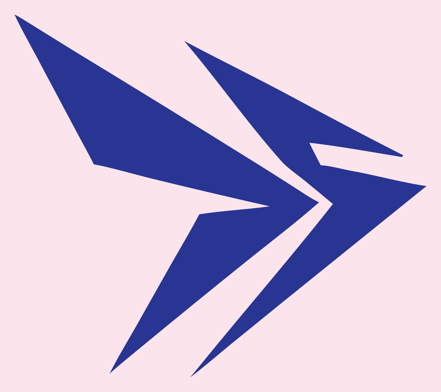 Dart Arrow Flight Logo #fce4ec/#283593