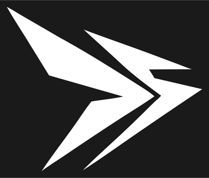 Stacked Chevron Strike Logo #1a1a1a/#ffffff