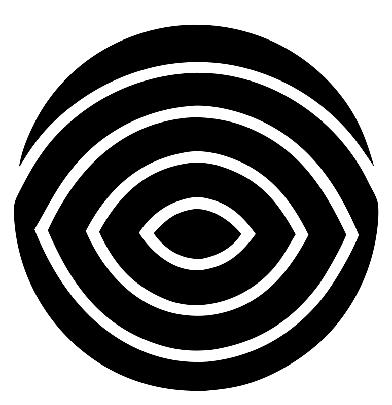 Eye Fingerprint Circle Logo