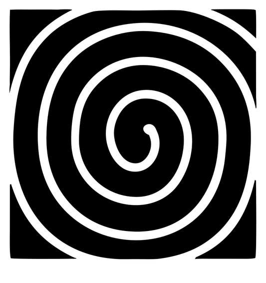 Spiral Square Fingerprint Logo