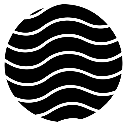Wave Lines Circle Logo