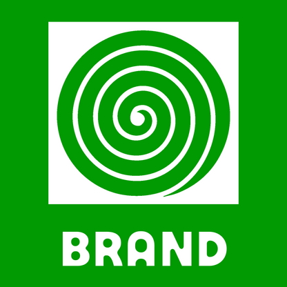 Negative Space Spiral Fingerprint Logo preview