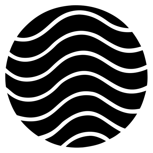 Wave Lines Globe Logo