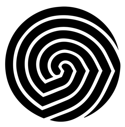 Angular Spiral Circle Logo