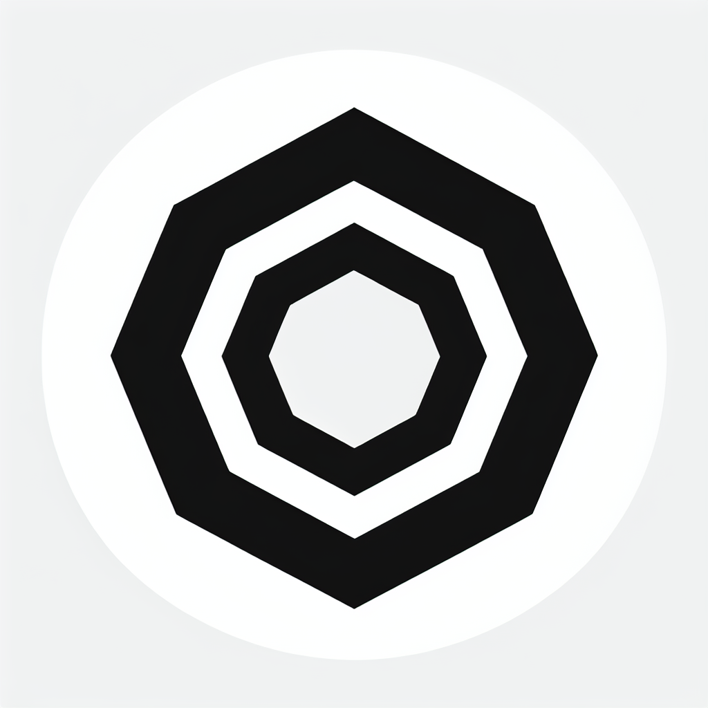 Black Hexagon Logo