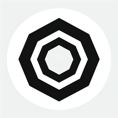 Black Hexagon Logo