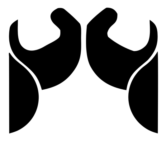 Mirrored Praying Hands Logo
