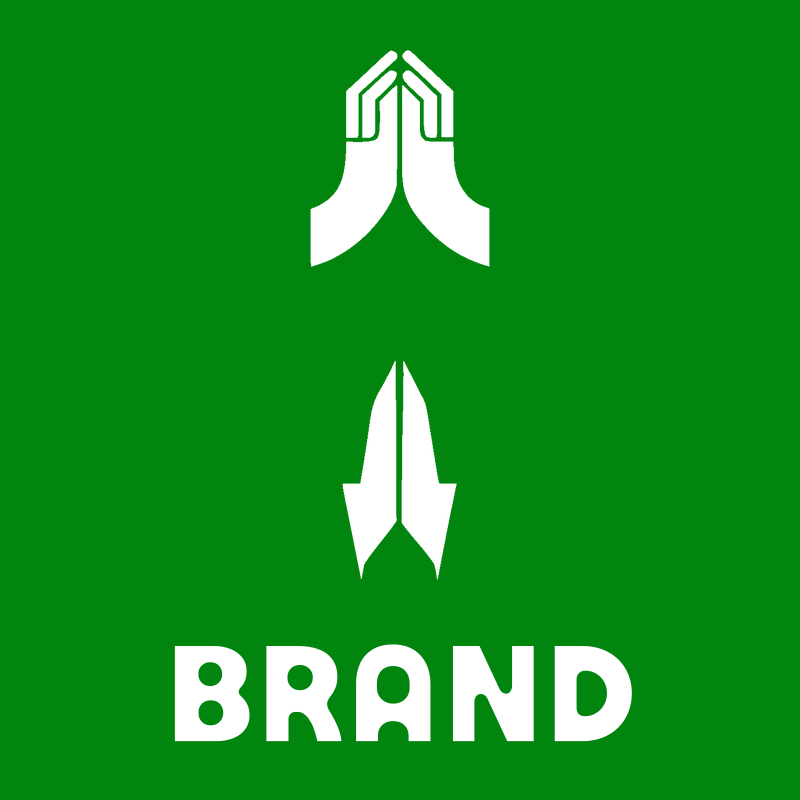 Praying Hands Arrow Logo preview