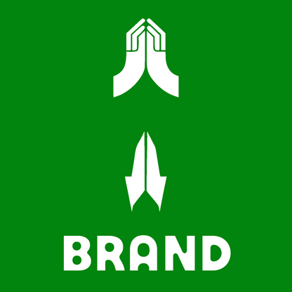 Praying Hands Arrow Logo preview