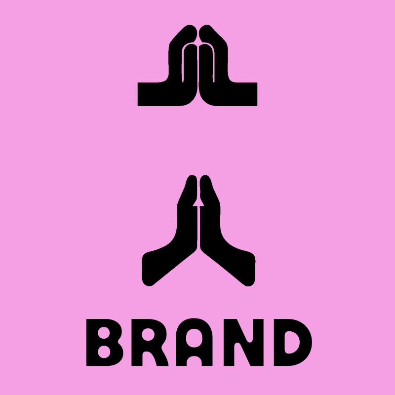Namaste Hands Flat Logo preview