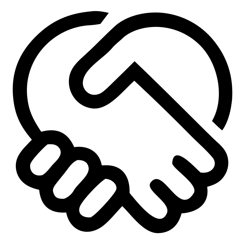 Monoline Handshake Agreement Logo