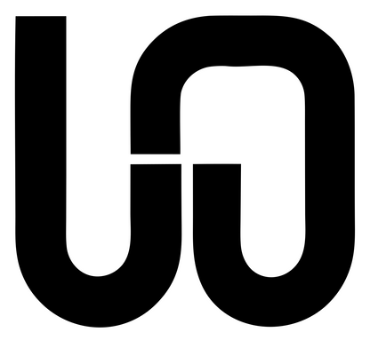 UO Monogram Handshake Logo #ffffff/#000000