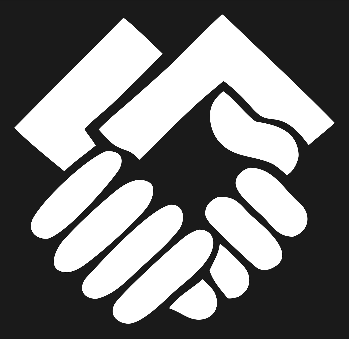 Handshake Bold Logo #1a1a1a/#ffffff
