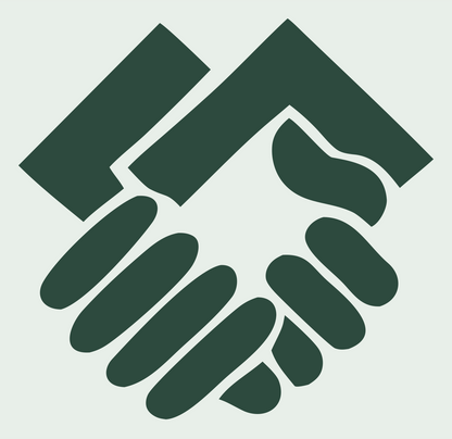 Handshake Bold Logo #e8efe9/#2d4a3e