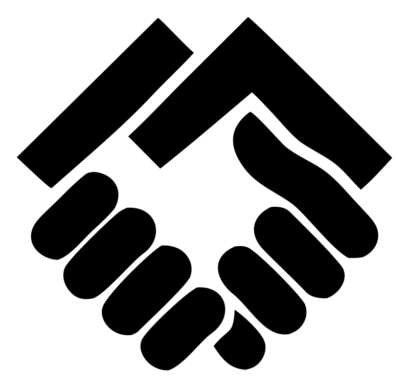 Handshake Geometric Logo
