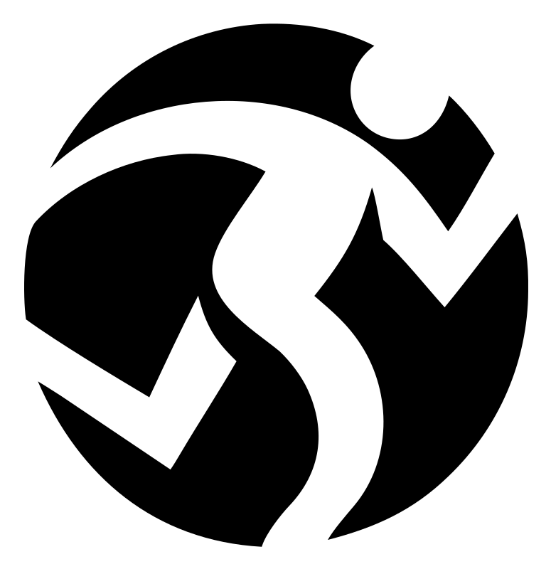 Dynamic Runner Circular Logo