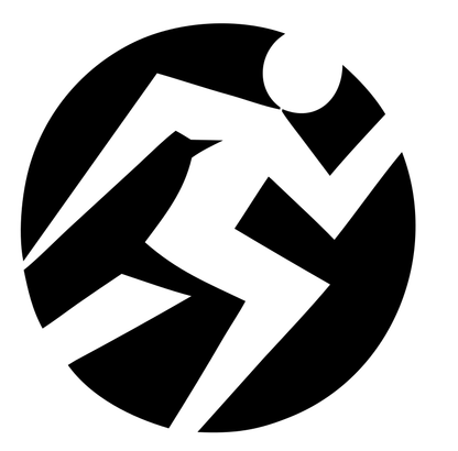 Sprinting Figure Circle Logo