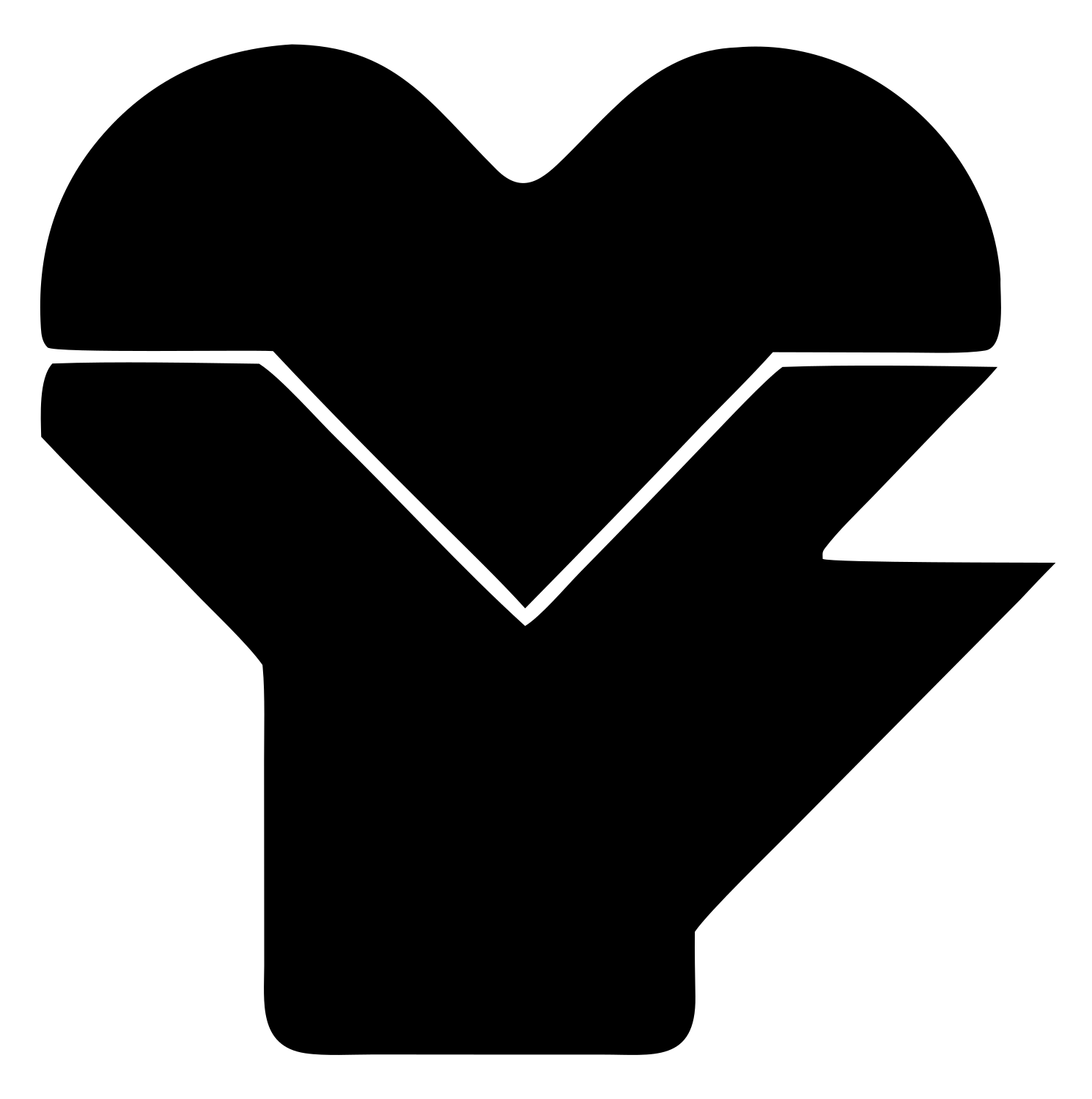 Heart in Hand Logo #ffffff/#000000