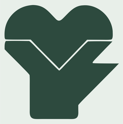 Heart in Hand Logo #e8efe9/#2d4a3e