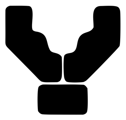 Cupped Hands Heart Logo #ffffff/#000000