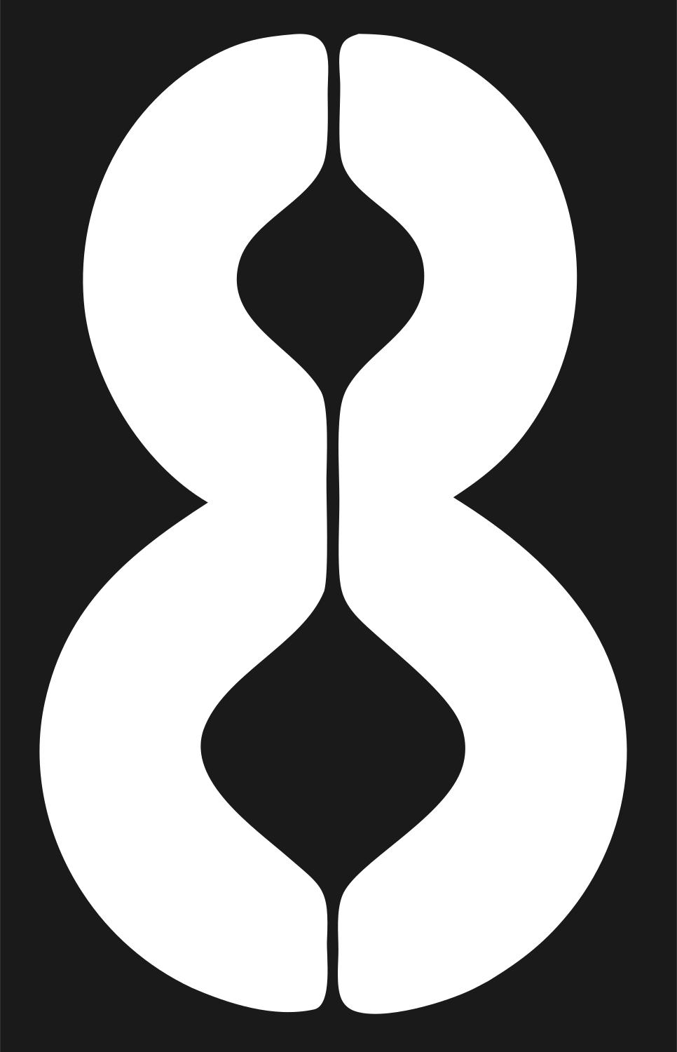 Figure Eight Hands Logo #1a1a1a/#ffffff