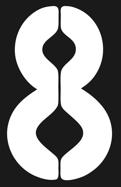 Figure Eight Hands Logo #1a1a1a/#ffffff