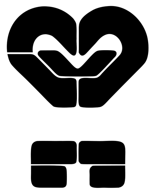 Clasped Hands Heart Logo