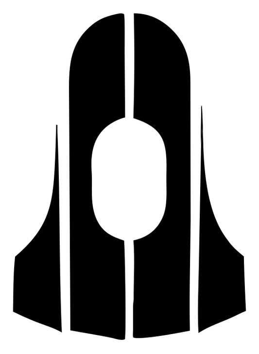 Spacecraft Fins Silhouette Logo
