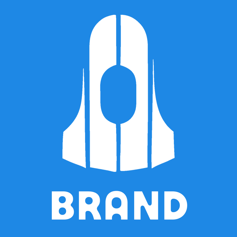 Spacecraft Fins Silhouette Logo preview